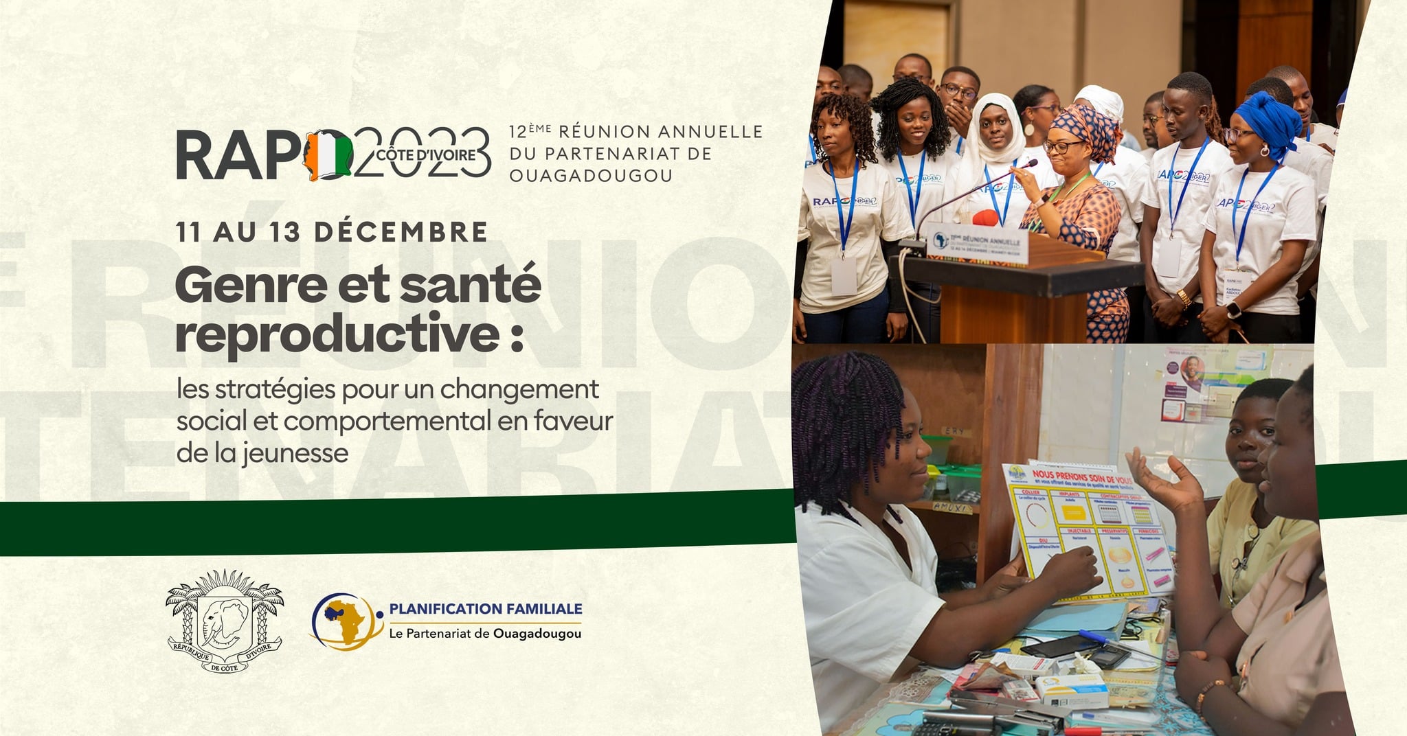 Ne manquez pas la Réunion Annuelle du Partenariat de Ouagadougou 2023 : Abidjan, épicentre de la planification familiale en Afrique de l’Ouest francophone !